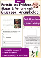 Vorschau - Arbeitsblätter - Kunst Materialpaket: Theorie trifft Praxis – 4 Künstler, 8 Materialien (Klasse 5-7) - Seite 1