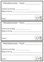 Vorschau - Anderer Materialtyp - Mitarbeitsnote Selbsteinschätzung - Seite 3