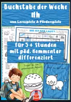 Vorschau - Stundenentwürfe - Komplette Buchstabeneinführung H für die 1. Klasse - vom Laut zum Buchstaben - Buchstabe der Woche - Deckblatt