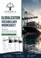 Vorschau - Arbeitsblätter - Globalization Vocabulary | Englisch Oberstufe B2 + C1 - Deckblatt