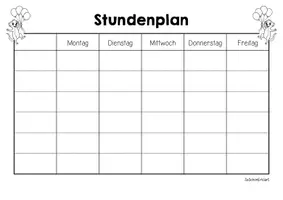 Vorschau - Arbeitsblätter - Erdmännchenklasse - Stundenplan (Klassentier) - Seite 3