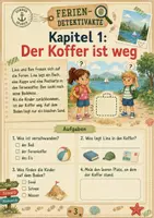 Vorschau - Arbeitsblätter - Ferien-Leseheft Klasse 2 – Der verschwundene Ferienkoffer | Lesen, Rätseln & Schreiben - Seite 2