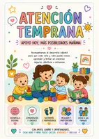 Vista previa - Para docentes: organización, planificación y formación - PACK DE CARTELES INFORMATIVOS: ATENCIÓN TEMPRANA (0-6 AÑOS) 🚀 - Portada