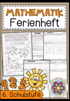 Vorschau - Arbeitsblätter - MATHEMATIK - FERIENHEFT / WIEDERHOLUNGSHEFT - 6. Schulstufe (Lösungen inkludiert) - Deckblatt