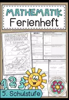 Vorschau - Arbeitsblätter - MATHEMATIK - FERIENHEFT / WIEDERHOLUNGSHEFT - 5. Schulstufe (Lösungen inkludiert) - Deckblatt