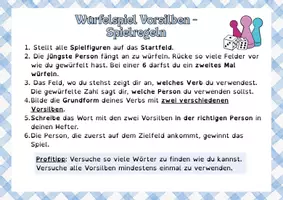 Vorschau - Spiele - Würfelspiel Vorsilben (LRS/ Dyskalkulie geeignet) - Seite 2