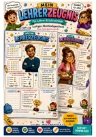 Vorschau - Arbeitsblätter - LEHRERZEUGNIS - ABSCHIED FÜR LEHRER LEHRERINNEN - qlixu - Deckblatt