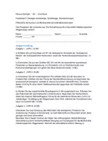 Vorschau - Arbeitsblätter - Klausur - Ökologie, Konkurrenz, Gräser, Wiese - Deckblatt