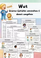 Vorschau - Stundenentwürfe - Wut verstehen und bewältigen – Strategien für den Umgang mit starken Gefühlen (Plakate & Unterrichtsmaterial) - Deckblatt