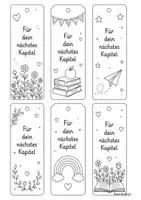 Vorschau - Mal- und Bastelvorlagen - Lesezeichen Abschiedswünsche 4 Klasse - Seite 2