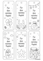 Vorschau - Mal- und Bastelvorlagen - Lesezeichen Abschiedswünsche 4 Klasse - Seite 3