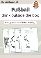 Vorschau - Arbeitsblätter - think outside the box Fußball, WM, EM - Das ist kein... Weitermalbild - Deckblatt