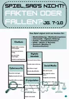 Vorschau - Spiele - Sag’s nicht! - Kartenspiel Fakten oder Fallen zum Thema KI, Medien und digitale Verantwortung Jg. 7-10 - Deckblatt