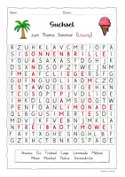 Vorschau - Arbeitsblätter - Freebie: Suchsel zum Thema Sommer - Seite 2