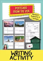 Vorschau - Arbeitsblätter - Postcard from the USA | Postkarte schreiben Englisch | Klasse 5–10 - Deckblatt