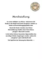 Vorschau - Anderer Materialtyp - Erstes Zeugnis für das 1. Halbjahr in Klasse 1 - Seite 1