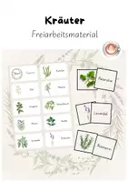 Vorschau - Spiele - Kräuter - Freiarbeit: Domino, Merk es dir - Deckblatt