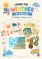 Vista previa - Juegos / Gamificación - Actividades montessori para aprender la meteorología en inglés - Portada