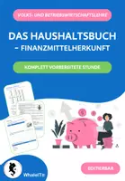 Vorschau - Arbeitsblätter - Finanzmittelherkunft - Komplette Unterrichtsstunde - Deckblatt