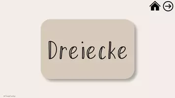 Vorschau - Stundenentwürfe - Begleitpräsentation zur Unterrichtssequenz Dreiecke - Deckblatt