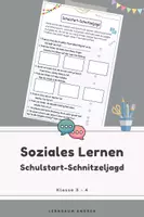 Vorschau - Spiele - Schnitzeljagd zum Schulstart – Kennenlernspiel für die 3.-4. Klasse - Deckblatt