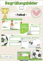 Vorschau - Präsentationen/Tafelbilder - Digitale Tafelbilder: Begrüßung - Fußball - Deckblatt