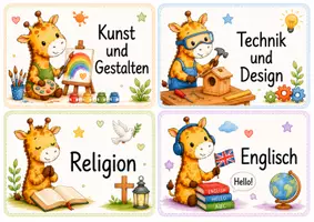 Vorschau - Arbeitsblätter - Klassentier Giraffe - Komplettpaket - Seite 2