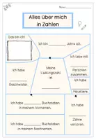 Vorschau - Arbeitsblätter - Alles über mich in Zahlen – Kennenlernaktivität für die Grundschule | Schulstart (2.–4. Klasse) - Seite 1