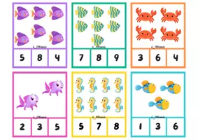 Προεπισκόπηση - Flashcards - 🐠 Ζώα της Θάλασσας: Clip Cards (Κάρτες με Μανταλάκια) 🐠 - Εξώφυλλο