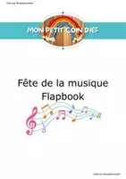Aperçu - Feuilles d'exercices - Flapbook fête de la musique Monpetitcoindief - Page de couverture