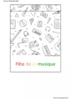 Aperçu - Feuilles d'exercices - Flapbook fête de la musique Monpetitcoindief - Page 1