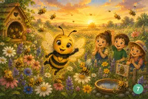 Vorschau - Bildkarten - Kamishibai Bienen Geschichte | Kita Projekt Bienen | Bildkarten Kindergarten | Bienengeheimnisse | Vorschule Natur lernen | PDF Download - Seite 2