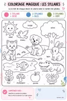 Aperçu - Feuilles d'exercices - Coloriage-syllabes - Page de couverture