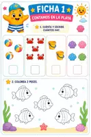 Vista previa - Unidades / Secuencias / Situaciones de Aprendizaje - “Cuaderno completo de verano para Infantil”.Cuaderno de Infantil: Aprendo, Juego y Crezco con Estrellín Numeración, Conteo y Lógica Matemática para Infantil 5 años. - página 2