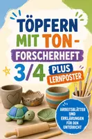 Vorschau - Arbeitsblätter - Töpfern mit Ton - Forscherheft 34 PLUS Lernposter - Deckblatt