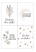Vorschau - Bildkarten - Boho Danke-Karten für Kinder - Abschied & Schuljahresende - Seite 2