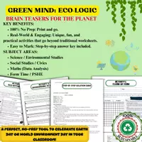 Vista previa - Hojas de trabajo - FREE Environmental Logic Puzzle | Green Mind: Eco-Logic (Years 9-13) - Portada