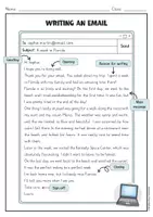Vorschau - Arbeitsblätter - E-Mail schreiben Englisch | Writing an Email from the USA | Arbeitsblatt - Seite 1