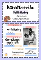 Vorschau - Bildkarten - Künstlerreihe: Keith Haring (Wortkarten + Gestaltungsmerkmale) - Deckblatt