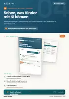 Vorschau - Fördermaterial/Inklusion - KI-Kompetenz beobachten, diagnostizieren & fördern – 3-in-1 (ab Klasse 4 & Sek I) - Deckblatt