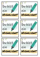 Vorschau - Bildkarten - Willkommens- und Abschiedsgechenk (Highlight) - Seite 1