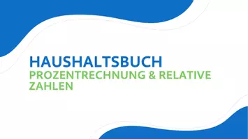 Vorschau - Arbeitsblätter - Prozentrechnung im Haushaltsbuch – Komplette Unterrichtsstunde - Seite 1