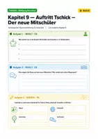 Vorschau - Arbeitsblätter - Tschick Kapitel 9 Arbeitsblatt mit Lösungen – Auftritt Tschick | Figureneinführung und Vorurteile - Seite 1