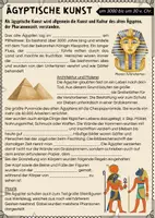 Vorschau - Arbeitsblätter - Übersicht / Merkblatt : Ägyptische Kunst - Deckblatt