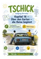 Vorschau - Arbeitsblätter - Tschick Kapitel 16 Arbeitsblatt mit Lösungen – Über den Garten | Reisebeginn, Aufbruch und Freiheit - Deckblatt
