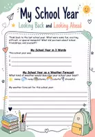 Vorschau - Arbeitsblätter - End of Year Reflection Booklet: My School Year - Seite 1
