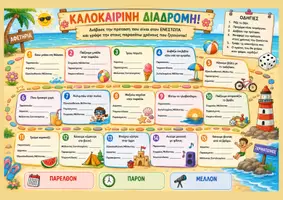 Προεπισκόπηση - Φύλλα εργασίας - Το καλοκαιρινό παιχνίδι των χρόνων - Εξώφυλλο