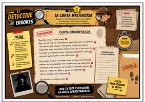 Vista previa - Refuerzo / NEE / Materiales de apoyo - Detectives de errores CASTCAT (1) - página 3
