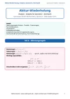 Vorschau - Arbeitsblätter - Abitur-Wiederholung: Mündliches Abitur (Analysis, Geometrie, Stochastik) | Basiskurs BaWü - Deckblatt