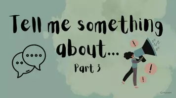 Vorschau - Präsentationen/Tafelbilder - Warm Up: Tell me something about... Part 3 - Speaking - Seite 1